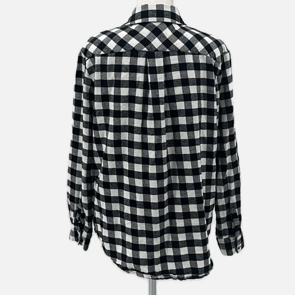 Peloton Cotton Flannel Buffalo Check Button Front Long Sleeve Shirt - Medium - Picture 4 of 8